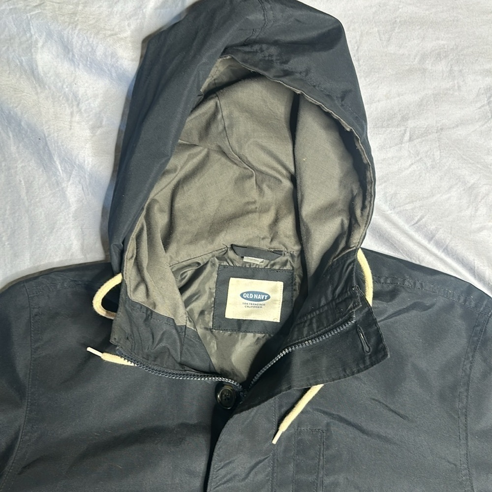 Boys Old Navy Navy Rain Jacket - Picture 4 of 9